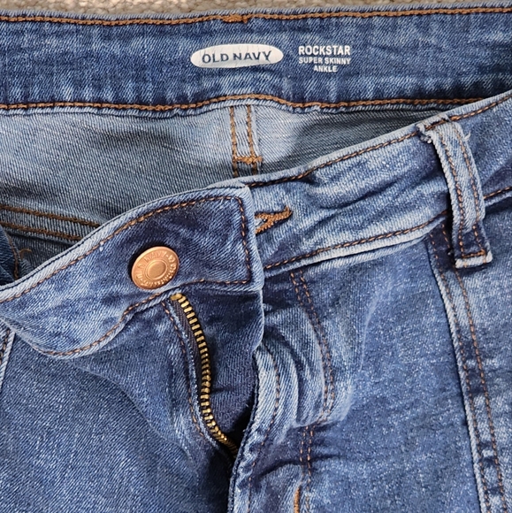 Old navy rockstar super skinny ankle jean size 14 - Picture 4 of 8